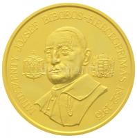 Bognár György (1944-) 1991. "Mindszenty József Bíboros Hercegprímás 1892-1975" aranyozott emlékérem (65mm) T:PP