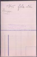 1945 A szegedi régi zsinagóga belseje a gettó felszabadítása után, hátulján feliratozva, 13,5×8,5 cm