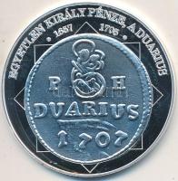 DN "A magyar nemzet pénzérméi - Egyetlen király pénze, a duarius" Ag emlékérem tanúsítvánnyal (10,37g/0,999/35mm) T:PP