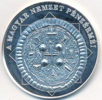 DN "A magyar nemzet pénzérméi - A legkisebb magyar pénzek egyike 1141-1162" Ag emlékérem tanúsítvánnyal (10,37g/0,999/35mm) T:PP