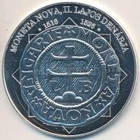 DN "A magyar nemzet pénzérméi - Moneta Nova, II. Lajos denárja 1516-1526" Ag emlékérem tanúsítvánnyal (10,37g/0,999/35mm) T:PP