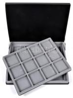 Éremtartó kazetta kivehető tálcával, 24 férőhellyel, használt, de újszerű állapotban