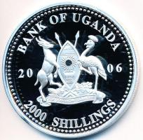 Uganda 2006. 2000Sh Ag "A labdarúgás halhatatlanjainak csarnoka - Portugália 2000-es évek/Luis Figo" (24,8g) T:PP Uganda 2006. 2000 Shillings Ag "Hall of Fame of football - Portugália 2000s/Luis Figo" (24,8g) C:PP