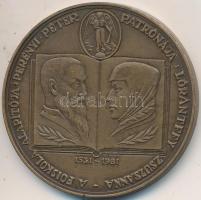 Kelemen Kristóf (1922-2001) 1981. "MÉE XI. Vándorgyűlése - Sárospatak / Perényi Péter - Lórántffy Zsuzsanna" Br emlékérem (42mm) T:1 Adamo SP1