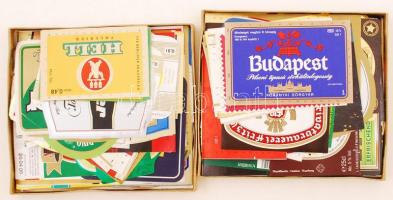 400 db magyar és külföldi sörcímke (Tucher, Danubius, Stein, Gösser, Arany Ászok, Kőbányai Polgári Sör stb.)