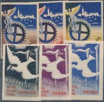 1933-1934 6 klf Budapesti vásár levélzáró