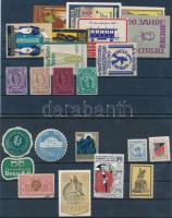 35 db magyar és osztrák levélzáró bélyeg és pecsétbélyeg