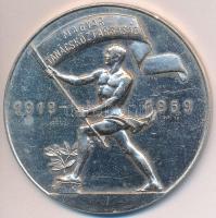 1959. "Magyar Tanácsköztársaság 1919-1959" Al emlékérem (57,5mm) T:2