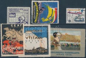 6 db klf vásári / kiállítási levélzáró