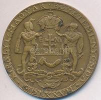 Szántó Gergely (1886-1962) 1927. "Királyi Magyar Egyetemi Nyomda" Br emlékérem (40mm) T:2