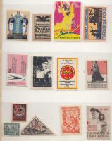 13 db magyar és német levélzáró