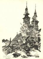 Budapest I. Felső Vízivárosi Szent Anna plébánia templom lerombolva