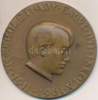 Búza Barna (1920-2010) 1961. "XIX. Kerületi Ady Endre Úti Iskola 1911-1961" Br emlékérem (50mm) T:2