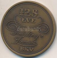 1991. "125 éve indult meg a lóvasút" Br emlékérem (38mm) T:1