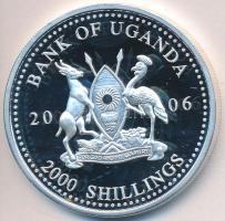 Uganda 2006. 2000Sh Ag "A labdarúgás halhatatlanjainak csarnoka - Hollandia 1990-es évek/Ronald Koeman" (27,01g) T:PP Uganda 2006. 2000 Shillings Ag "Hall of Fame of football - Netherlands 1990s/Ronald Koeman" (27,01g) C:PP