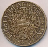 Peternák Gusztáv (1928-) 1974. "MÉE Budapest / Esztergom" Br emlékérem (42,5mm) T:1