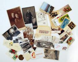 cca 1880-1920 Fotó, nyomtatvány, okmányok, vegyes hagyaték tétel