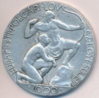 Reményi József (1887-1977)/Berán Nándor (1889-1965) 1926. "Budapesti Polgári Lövész Egyesület / Hazádat és királyodat védeni tanuld itt" Al emlékérem (46mm) T:2