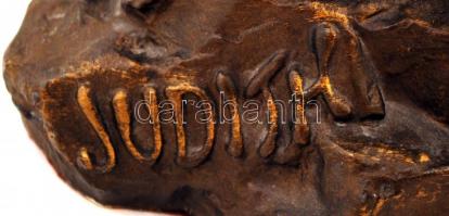 Francois Hippolyte Moreau után: Judith. Festett spiáter, jelzett, jó állapotban, m:47 cm/ After 
Fra...