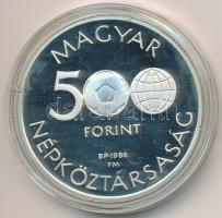 1986. 500Ft Ag "Labdarúgó VB - Focisták" T:PP felületi karc Adamo EM104