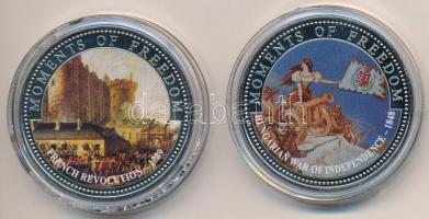 Libéria 2001. 10$ CuNi "Szabadság pillanatai - Magyar Szabadságharc 1848-49" + 10$ CuNi &q...