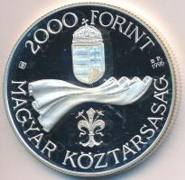 1996. 2000Ft Ag "50 éves a forint" T:PP