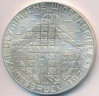 Ausztria 1976. 100Sch Ag "Innsbruck - XII. téli olimpia / Síelő" T:1-,2 
Austria 1976. 100...