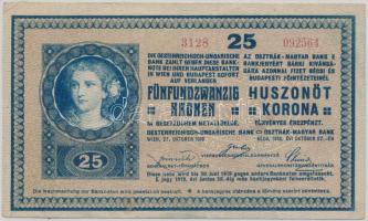 1918. 25K "3128" 3mm, hullámos hátlappal T:III