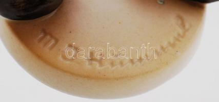 Hummel kiránduló kisfiú, kézzel festett kerámia figura, restaurált, jelzett, m: 11 cm /
Hummel ceram...