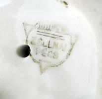 Zsolnay kézzel festett nyuszi, hibátlan, jelzett, 9x7 cm