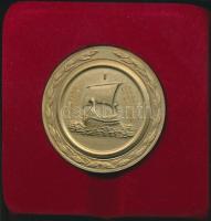 Görögország DN "Eretria" Br lemezérem tokban (48mm) T:1- Greece ND "Eretria" Br metal medal in case (48mm) C:AU