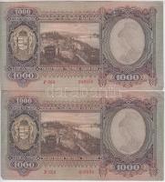 1943. 1000P (2x) sorszámkövetők T:II-,III
Adamo P21