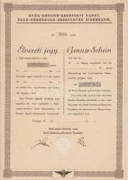 Budapest DN "Győr-sopron-ebenfurti vasút" kitöltetlen élvezeti jegye T:I