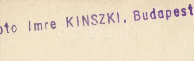 cca 1935 Kinszki Imre (1901-1945): Vasárnap délután, pecséttel jelzett vintage fotóművészeti alkotás...