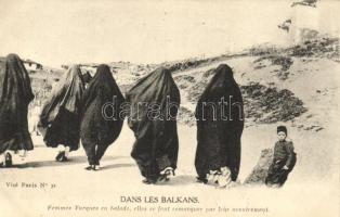 Balkán, török nők, Turkish women, in the Balkans