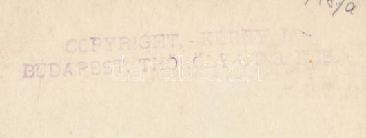 cca 1930 Kerny István (1879-1963): Harcos amazon, trükkfotó, pecséttel jelzett, 11x8 cm