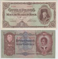 1932. 50P (2x) sorszámkövetők + 1945. 50P (2x) sorszámkövetők T:I