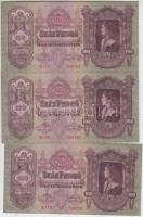 1930. 100P (4x) párban sorszámkövetők T:I