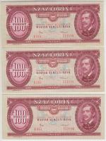 1984. 100Ft (4x) sorszámkövetők T:I,II
