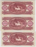 1984. 100Ft (4x) sorszámkövetők T:I,II