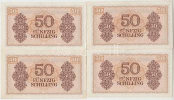 Ausztria/nemzetközi megszállás 1944. 50Sch (5x) sorszámkövetők T:II
Austria/allied occupation 1944. ...