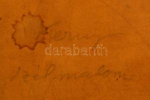 cca 1925 Kerny István (1879-1963): Régi szélmalom, aláírt vintage fotó, kartonra kasírozva, felülete...