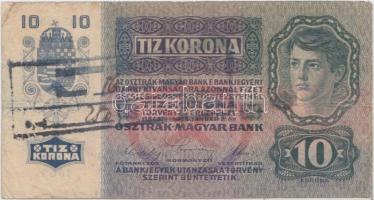 1915. 10K (10x) mindegyik szerb felülbélyegzéssel T:III,III-