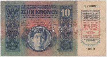 1915. 10K (10x) mindegyik szerb felülbélyegzéssel T:III,III-