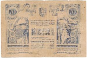 1902. 50K "Hajdu Vármegye Hajdunánás Község 1901" felülbélyegzéssel T:III,III-
Adamo K23b