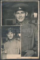 1945. augusztus 8. Tiszavölgyi József: Orosz katona portréja, három különböző méretben, igazolvány képtől a 24x16 cm-ig