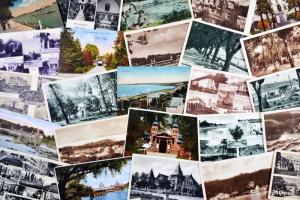 30 db RÉGI magyar városképes lap; Balaton és környéke / 30 old Hungarian town-view postcards; Lake Balaton and its surrondings