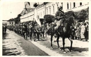 1940 Máramarossziget, bevonulás / entry of the Hungarian troops 'vissza' So. Stpl (EK)