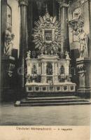 Máriaradna, Kegyoltár, belső / altar, interior, church