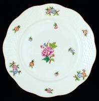 Herendi Eton mintás süteményes tányér, kézzel festett, jelzett, hibátlan, d:18,5 cm